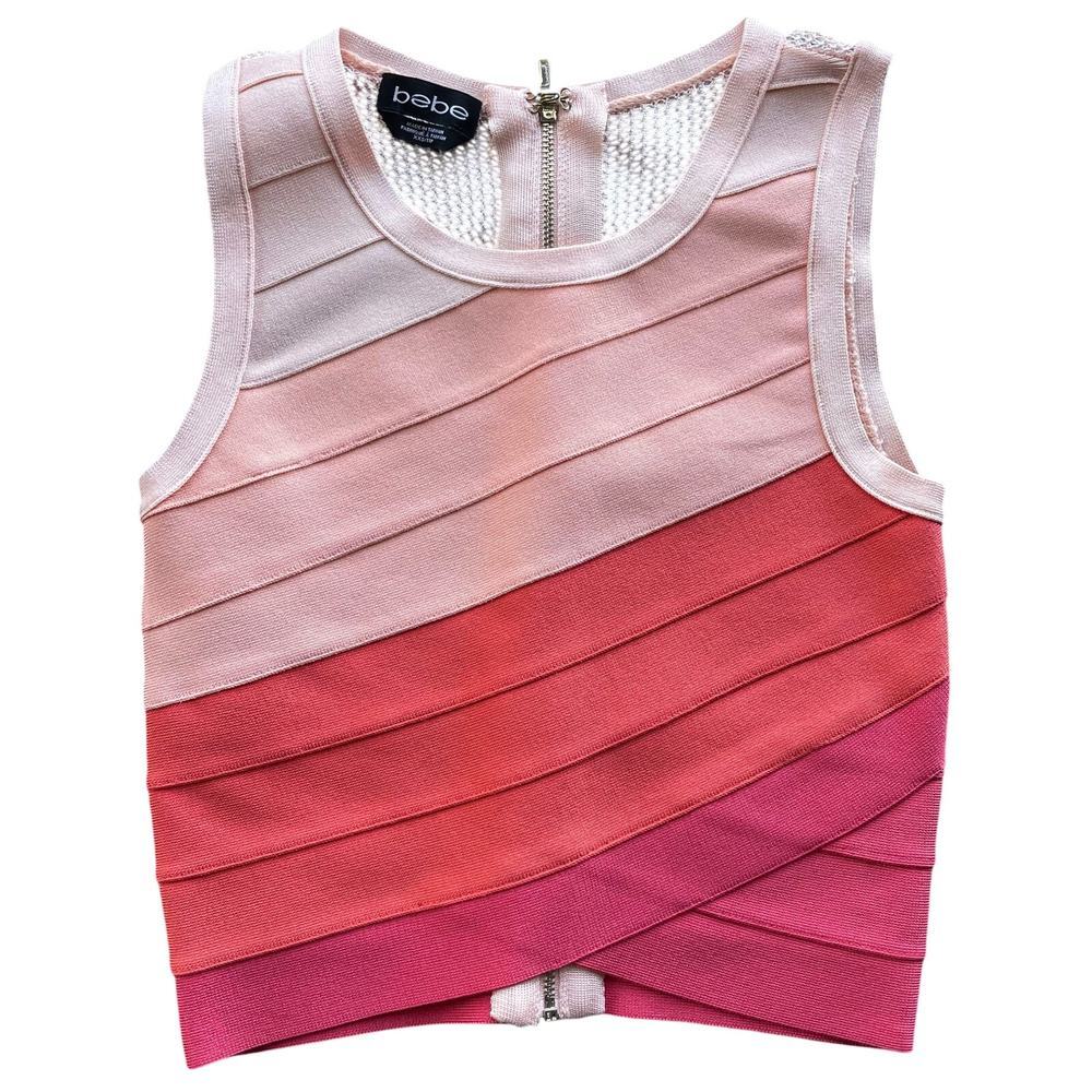 bebe Pink and Coral Sleeveless Top - Picture 13 of 13